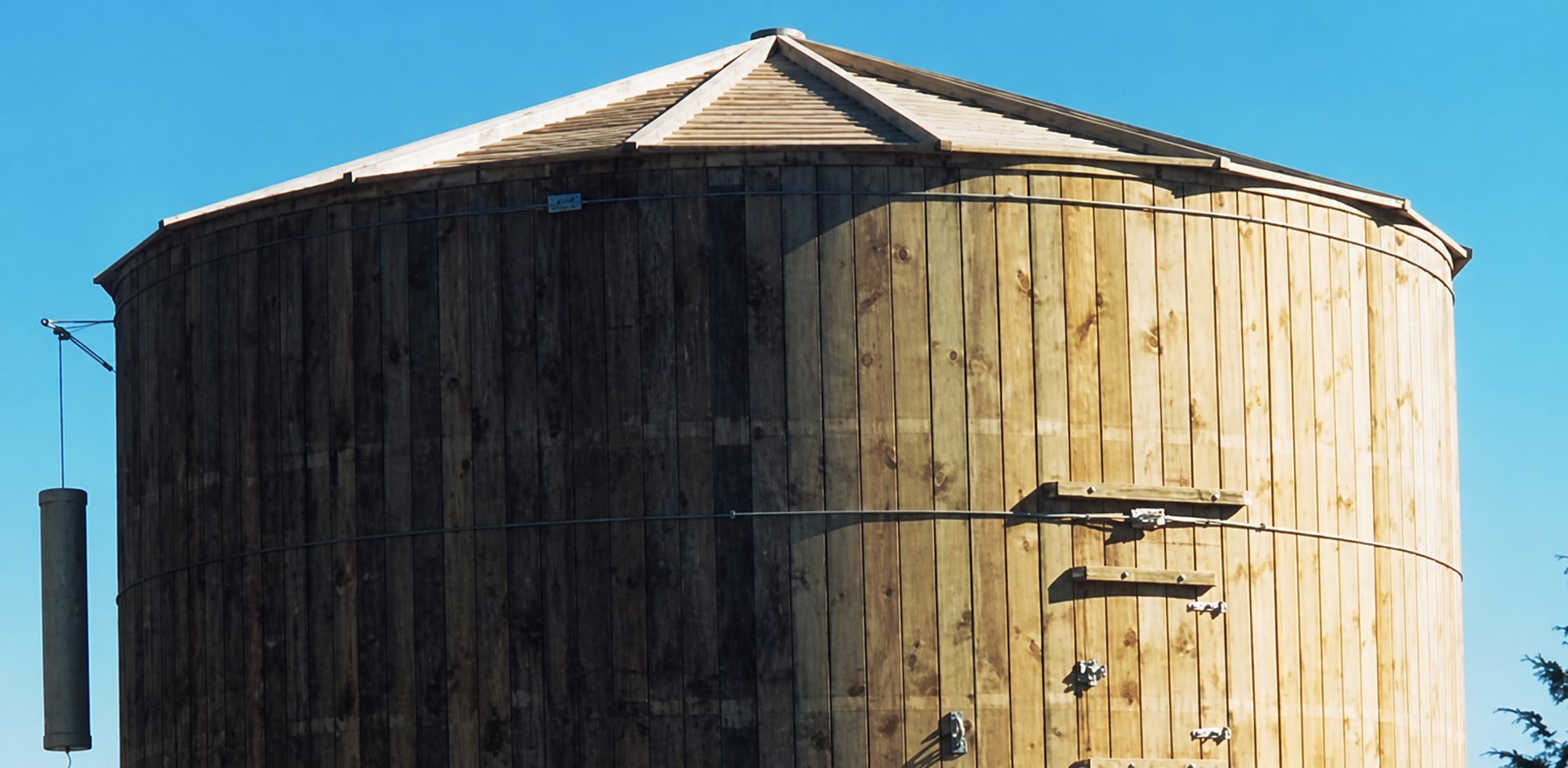 Timbertank chemical gasometer storage installation